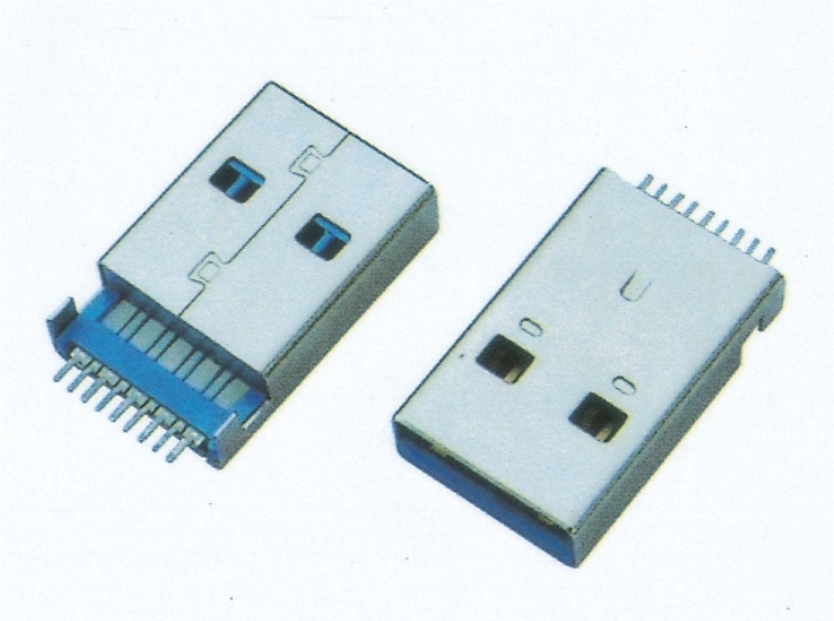 USB3.0 AM sinker SMT H1.9mm long body L18.7mm short body L17.6mm